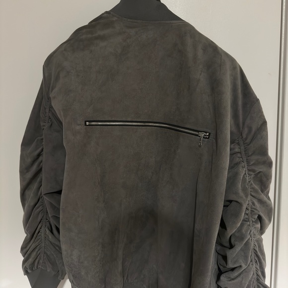 Lifted Anchors Bomber Jacket in Bird Gray - Picture 3 of 3